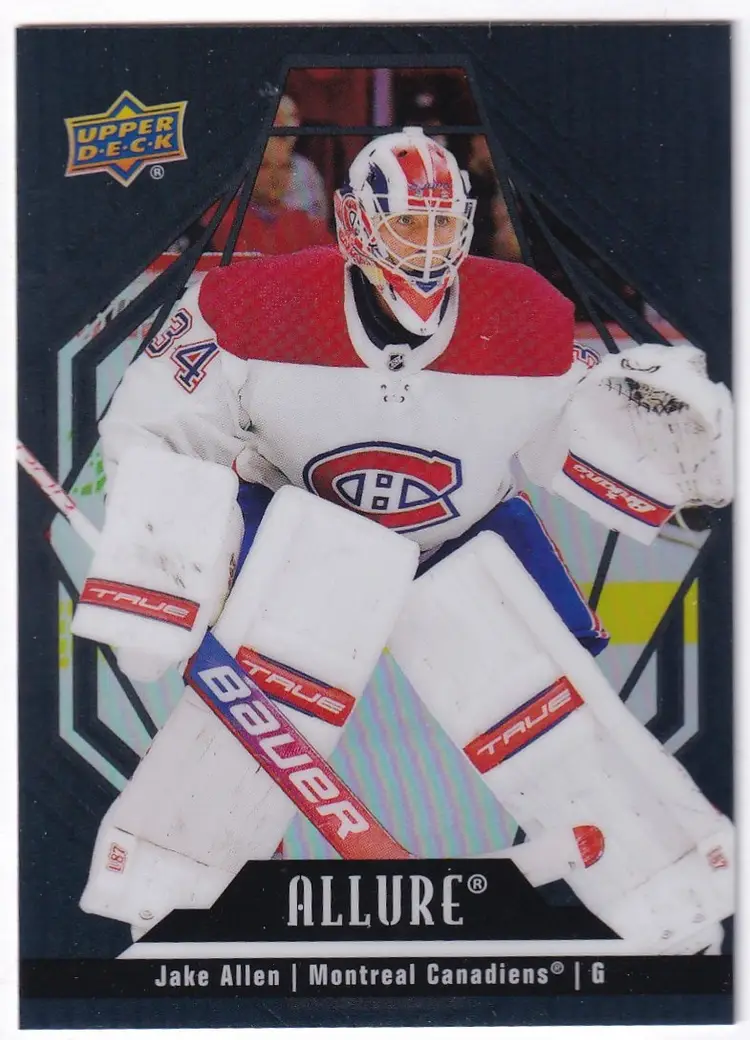 2022-23 Upper Deck Allure Black Rainbow #15 Jake Allen Montreal Canadiens Hockey Card