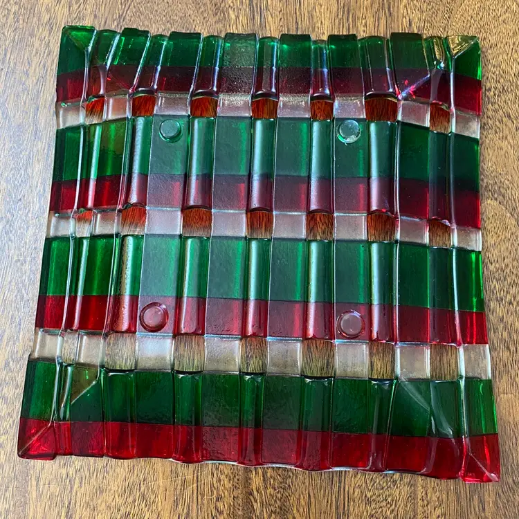 Gorham Ribbon Candy 8” Glass Dish