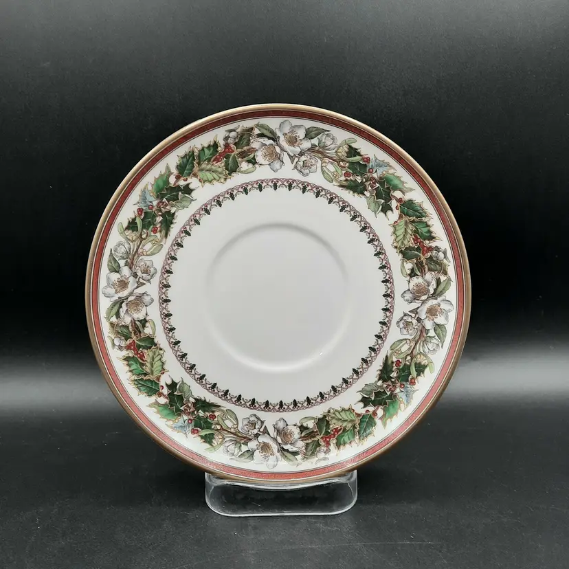 Spode Christmas Rose Saucer Only for Cream Soup Bowl England NEW