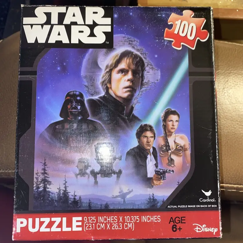 Star Wars Darth Vader Luke Skywalker Han Solo Leia 100 Pc Puzzle 9 x 10 Cardinal