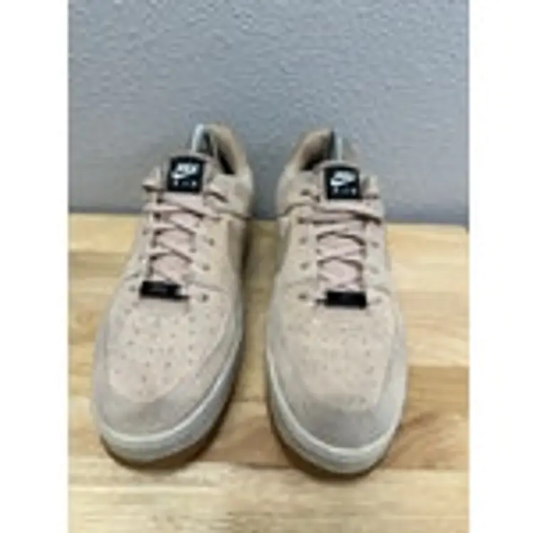 Nike Air Force 1 Sage Low Bio Beige Suede Women's Size 10