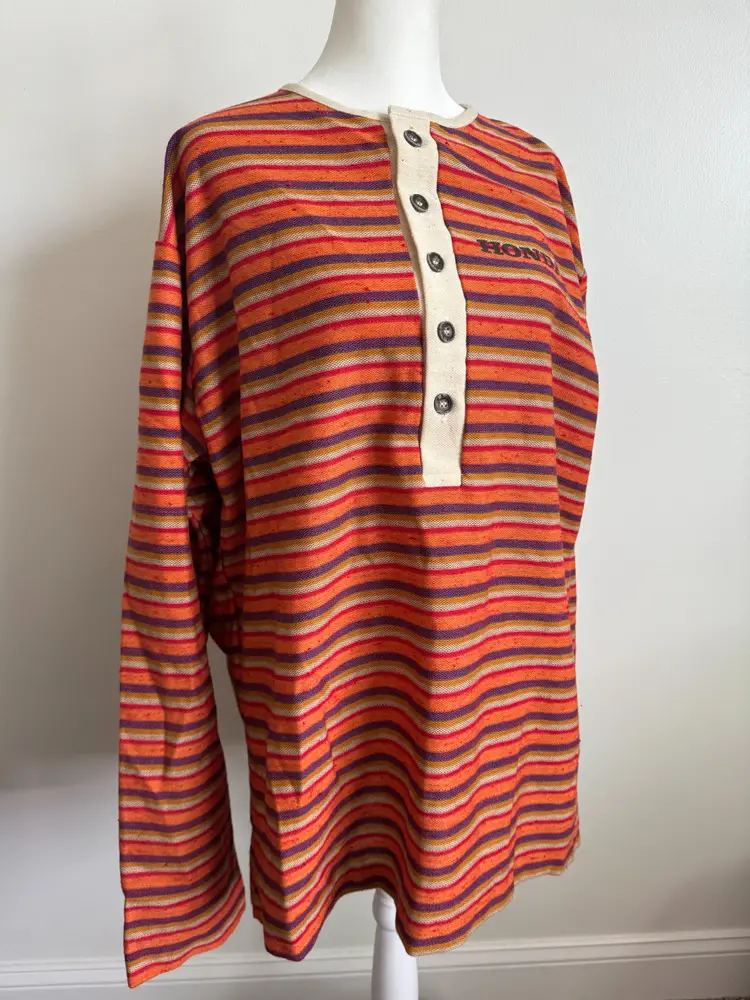 Vintage 70's Honda Henley Long Sleeve