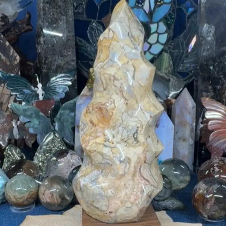 Druzy PolyChrome 9” Flame 70