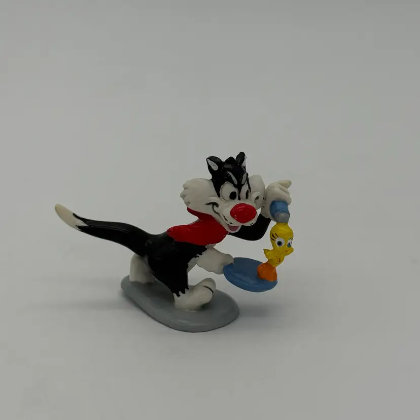 Vintage 1988 Sylvester & Tweety Bird Figure /Cake Topper #3
