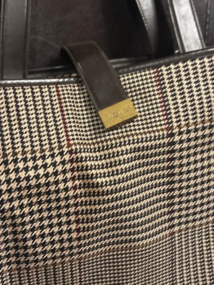 Lauren Ralph Lauren Houndstooth Tote Purse
