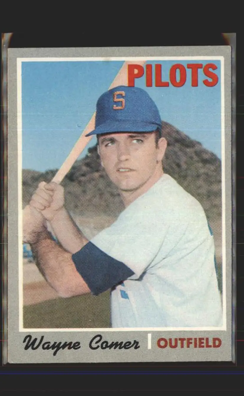 Wayne Comer 1970 Topps #323 - () - Seattle Pilots