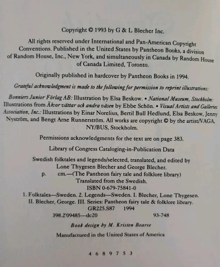 SWEDISH FOLKTALES AND LEGENDS