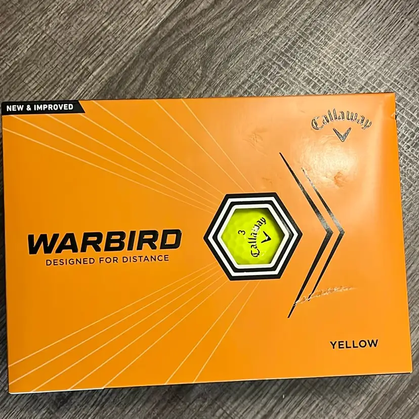 #02 Callaway Warbird Yellow Golf Balls Dozen