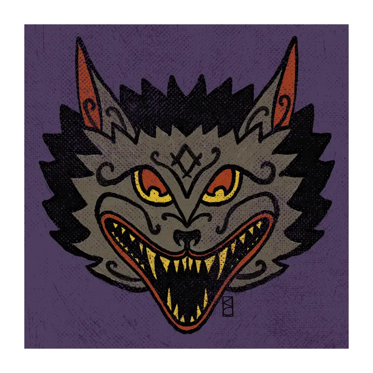 MADE BY ME: 8x8 Archival Print Of My Digital Artwork- “Werewolf ”. Halloween Or Every Day Wall Art. Great For Gallery Wall. Created On My iPad Using Procreate - Not AI.