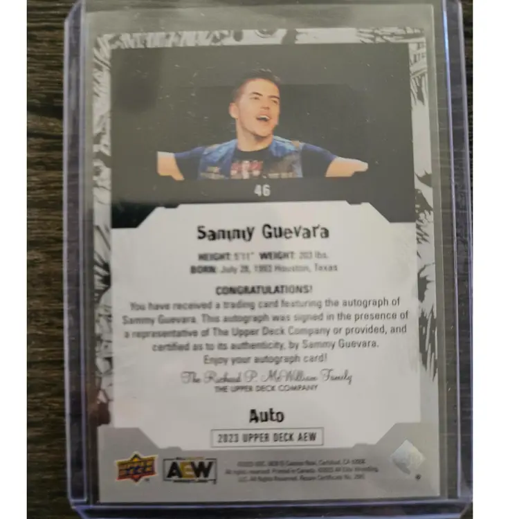 Sammy Guevara Auto AEW 2023