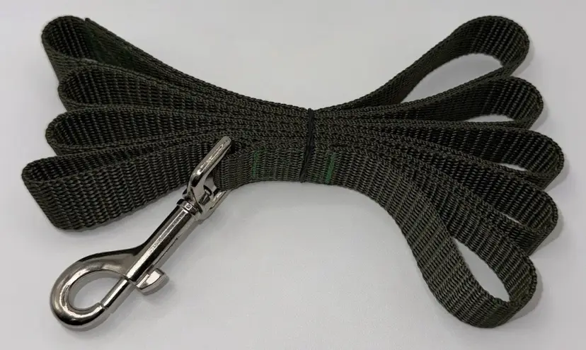 Dog Leash Hunter Green Hunting Season Size Large Handmade Heavy Duty NEW