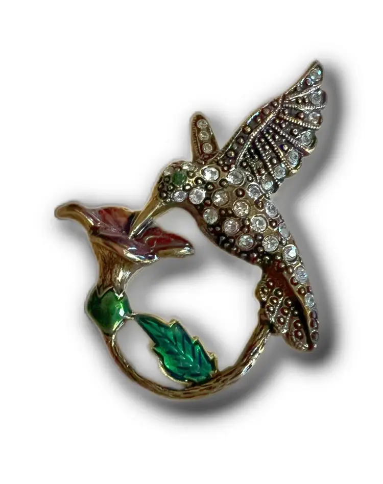 Hummingbird Brooch