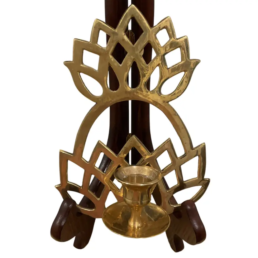 Brass Pineapple Design Wall Sconce