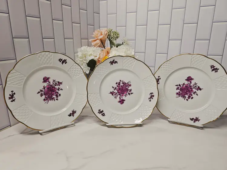 Set of 3 Lunch Plates by Vista Alegre