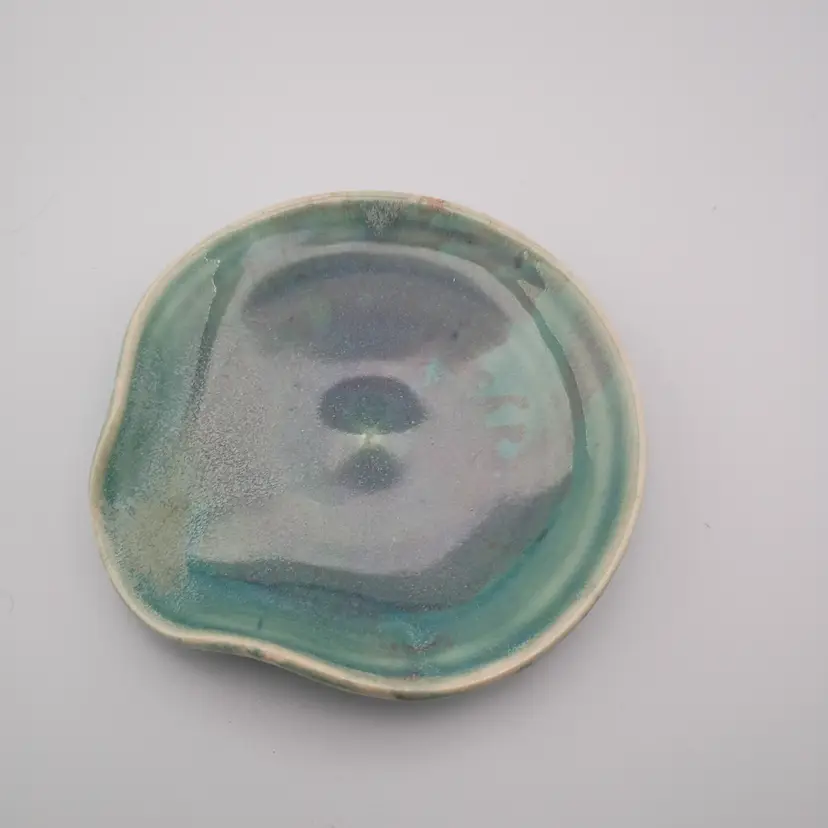 Signed studio pottery trinket dish