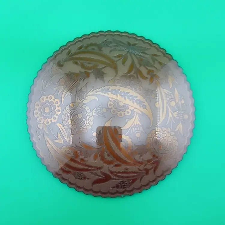 Turkish glass trinket dish by Pasabache Magazalri