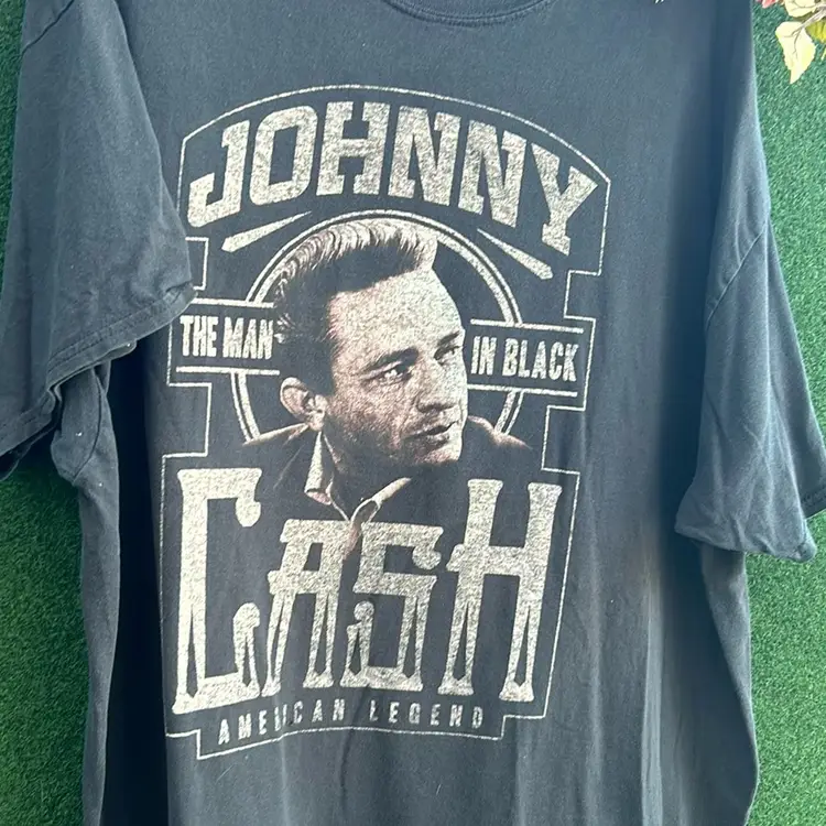 Johnny Cash, The American Legend , The Man In Black, Black T-shirt