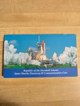 Republic of the Marshall Islands Space Shuttle Discovery $5 Commemorative Coin