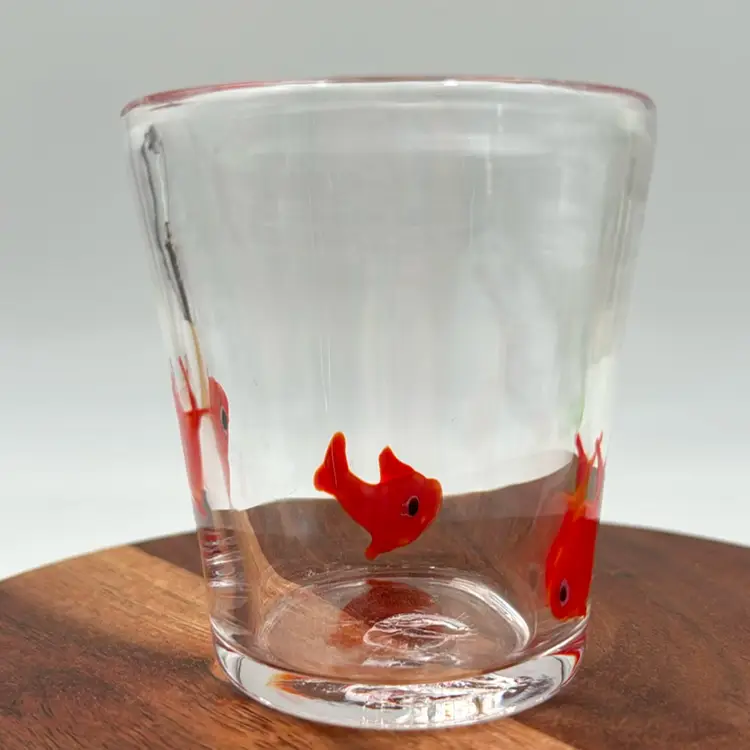 Koi Fish Gold Fish Glass