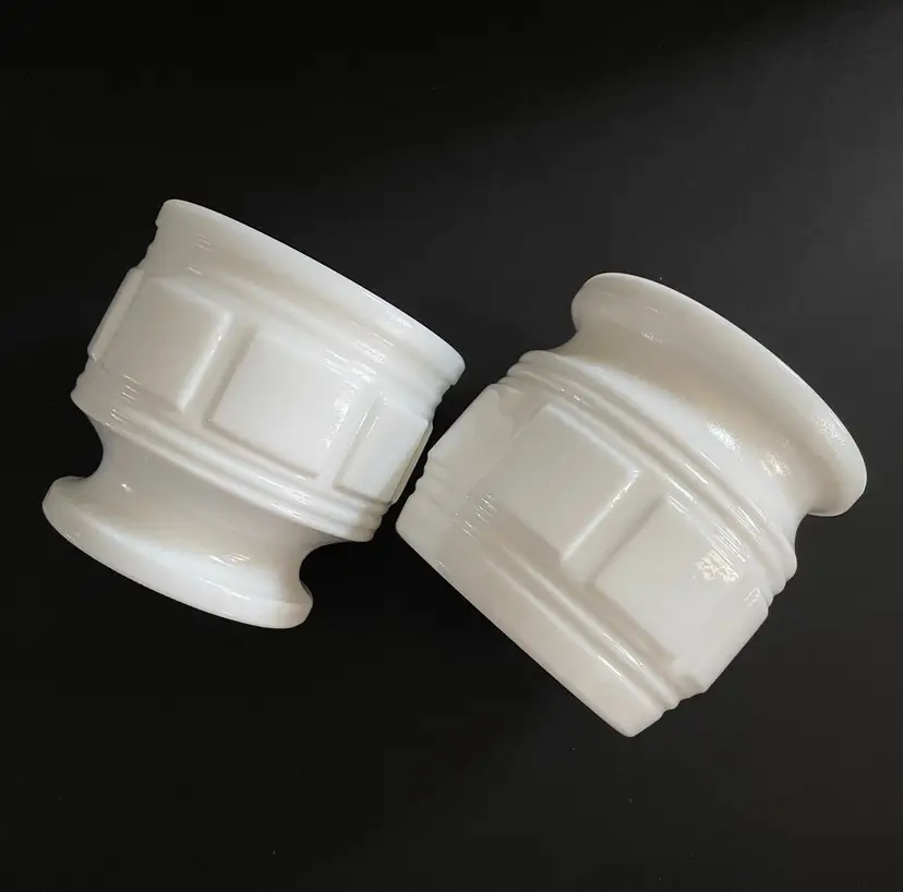 Milkglass Barrel Vases (Set of 2)