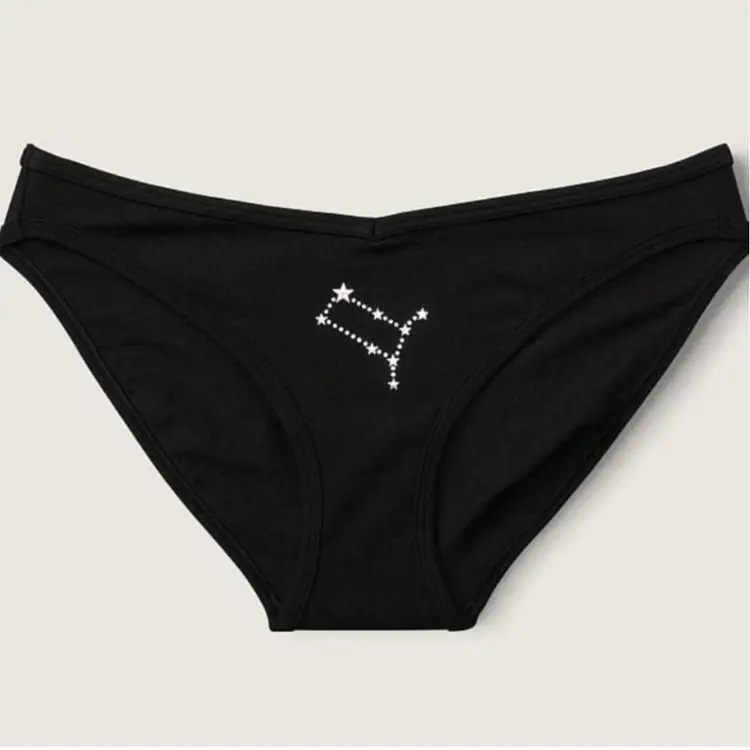 L-Victoria's Secret PINKCOTTON BIKINI UNDERWEAR Constellation✨️ Pisces NWT
