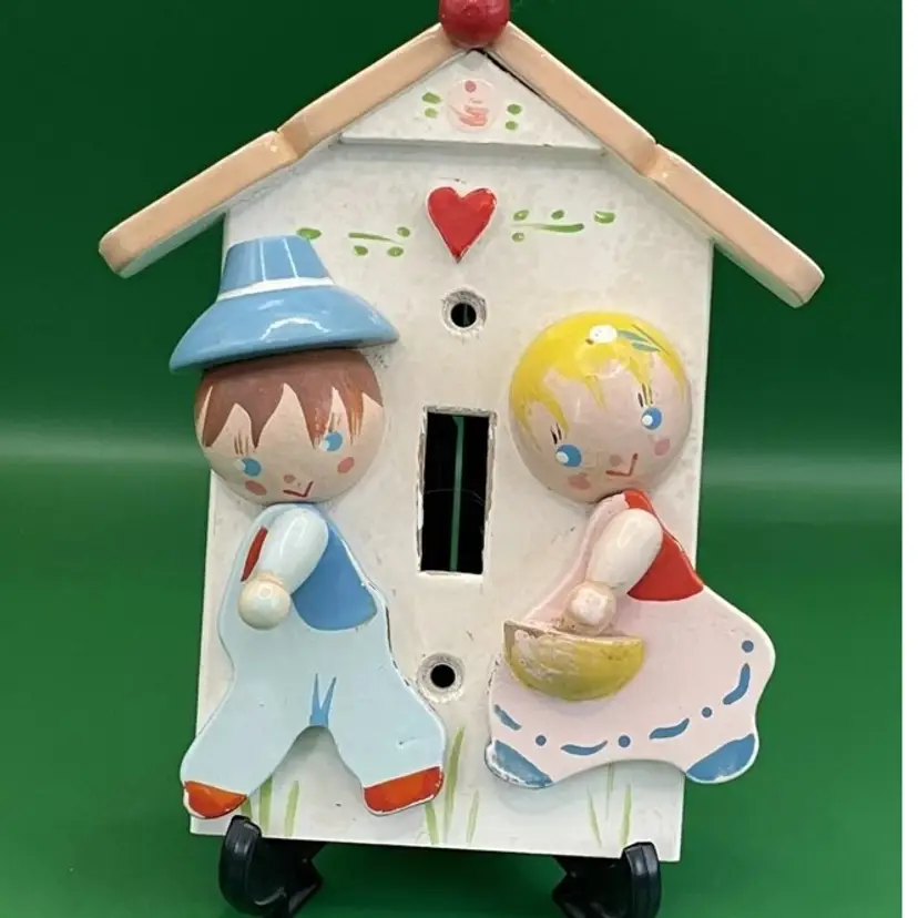 Vintage Irmi Light Switch Plate Baby Nursery Decor