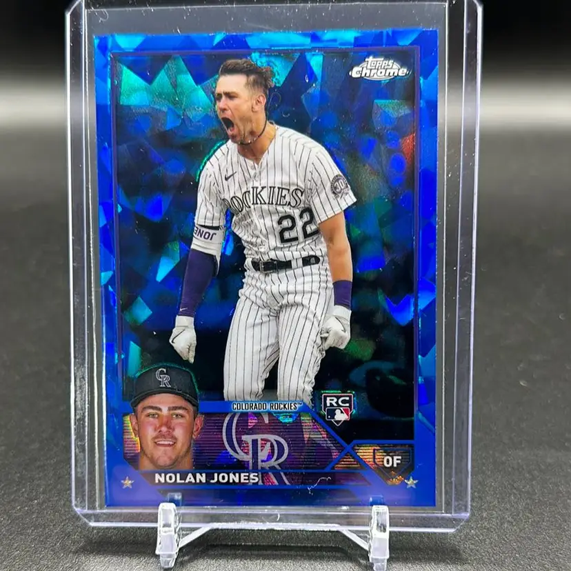Nolan Jones 2023 Topps Chrome Update Sapphire RC Colorado Rockies
