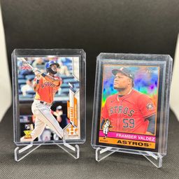 Yordan Alvarez UK Rookie Valdez /76 Astros Lot