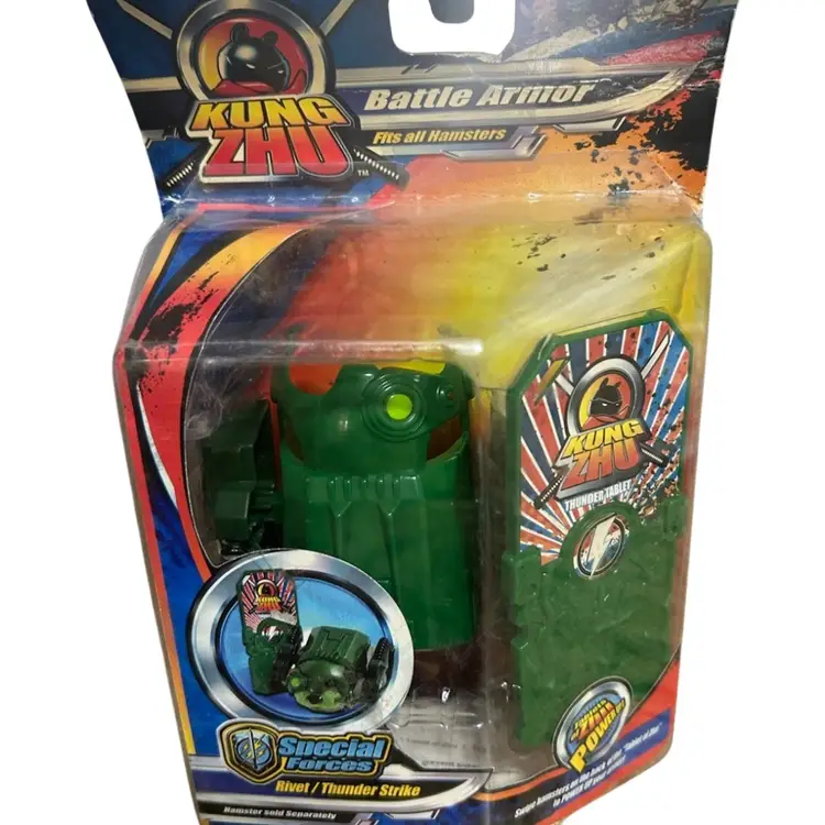 Kung Zhu Special Forces Battle Armors - Set Of 4 - BRAND NEW (Hamster Not Incl)