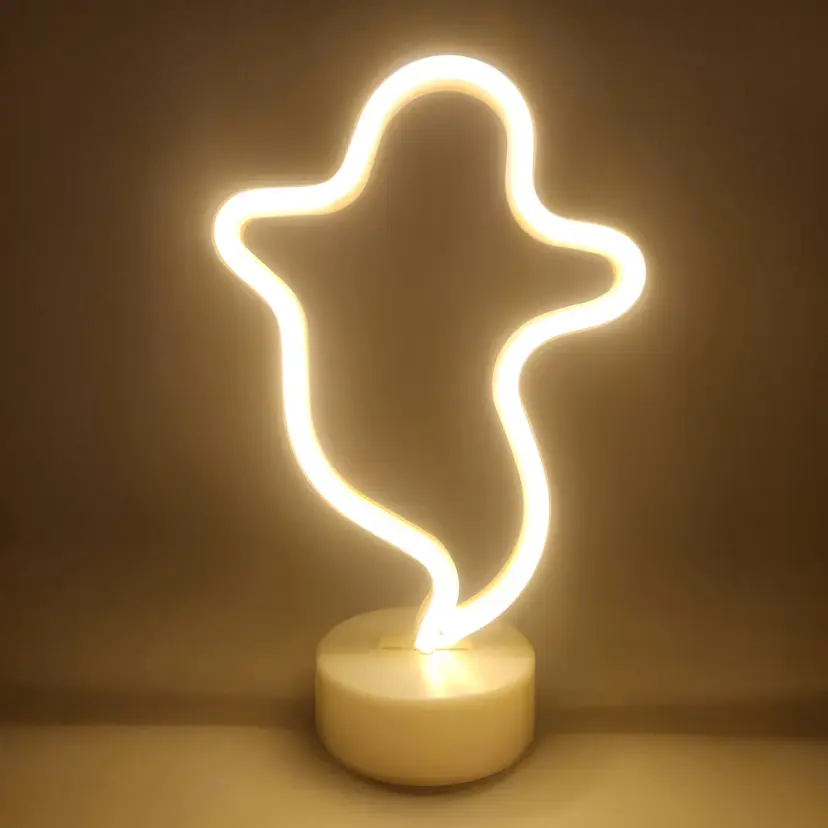 NIB Place & Time Halloween Ghost Light Up Figure 7 1/4" x 11" Indoor Use Only