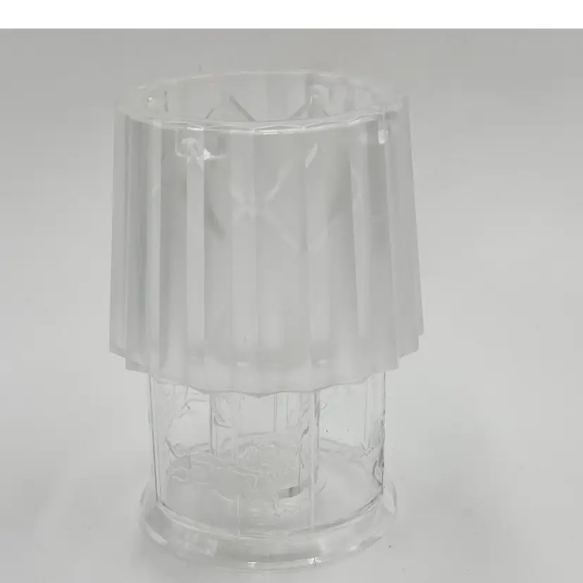 Henco Carousel Hobby Horses Clear Plastic Vintage Candle Holder Votive Fairy Light