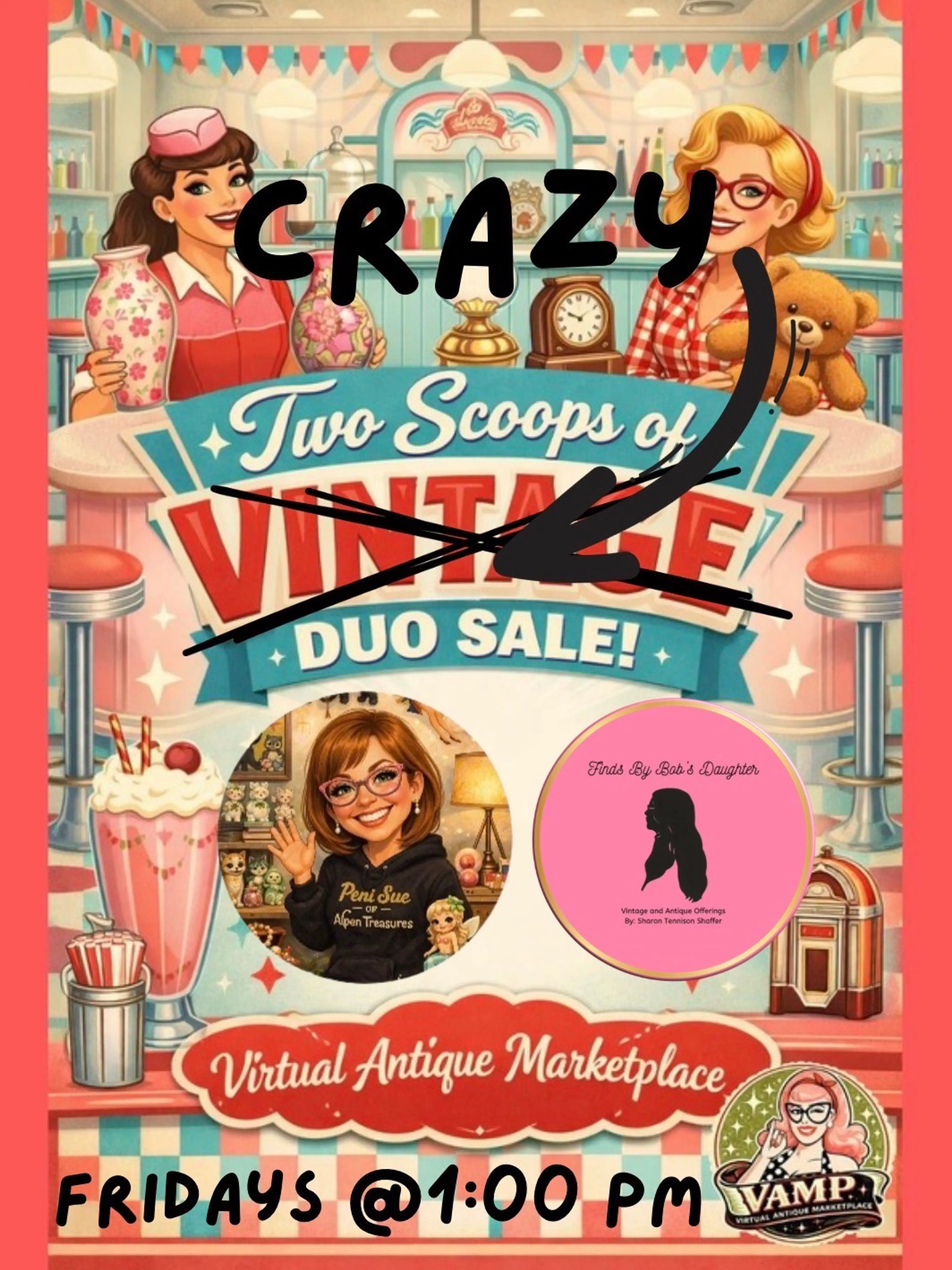 Two Scoops Of Crazy: Peni Sue And Sharon