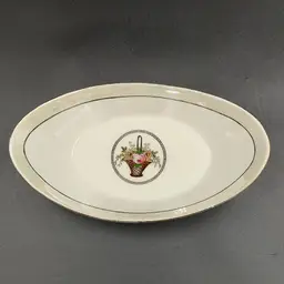 Vtg PM Bavaria Porcelain Butter Dish