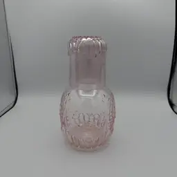 Pink Glass Carafe With Tumbler - Tumble Up