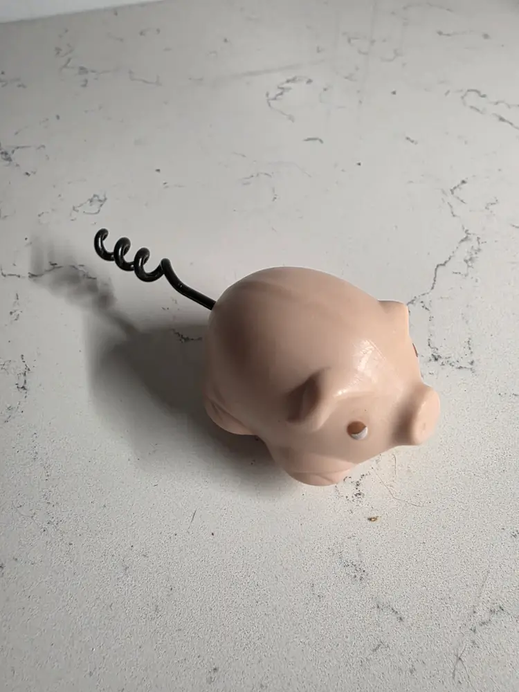Adorable Pink Pig Corkscrew 🐷🐖
