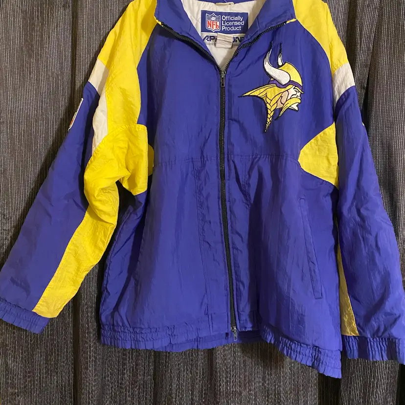 Apex One Vintage Men's Size XL Purple NFL Minnesota Vikings Full-Zip Jacket