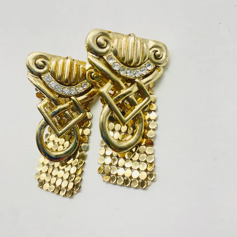 WHITING & DAVIS Mesh Dangle Earrings 2 Inch 15823