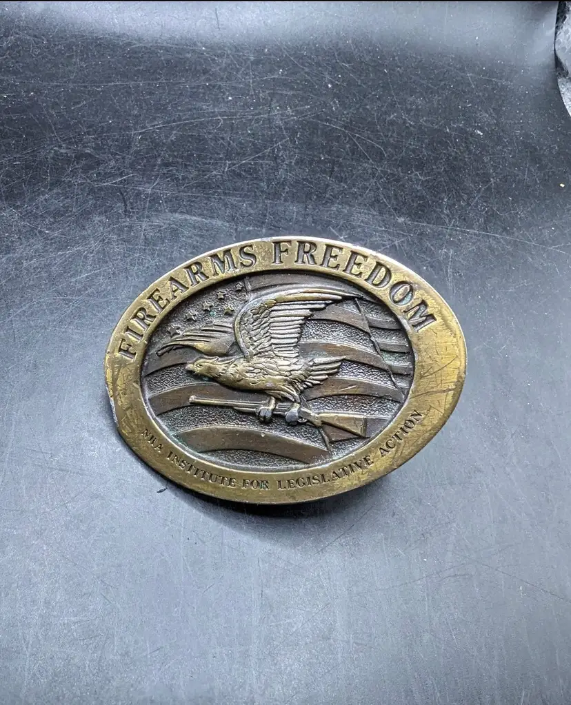 Vintage Firearms Freedom Belt Buckle