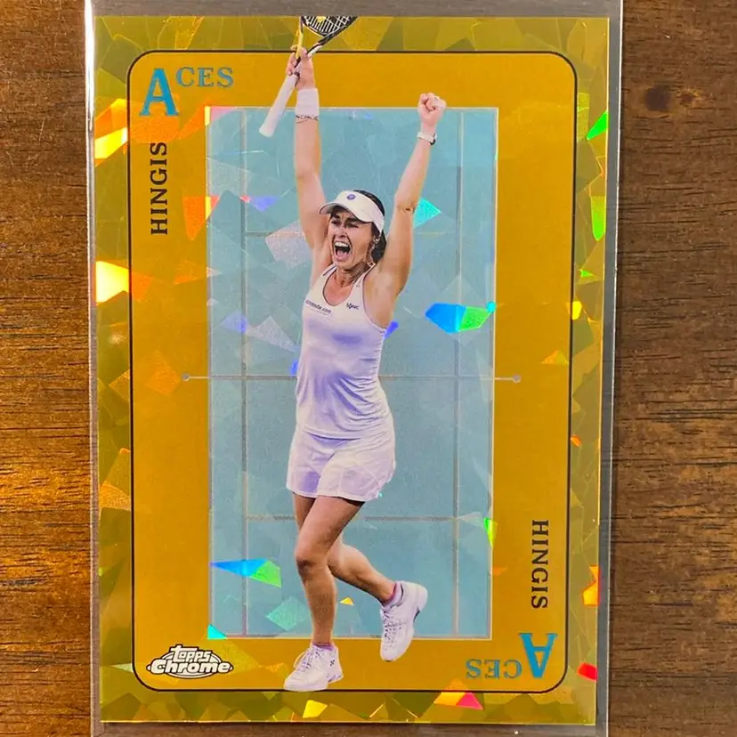 2021 Topps Tennis Sapphire Martina Hingis Aces Gold 2/50