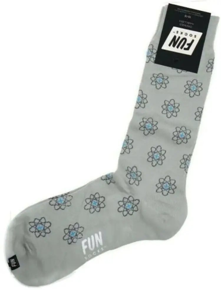 Fun Socks Atomic Nuclear Energy Symbol Science Physics AA90