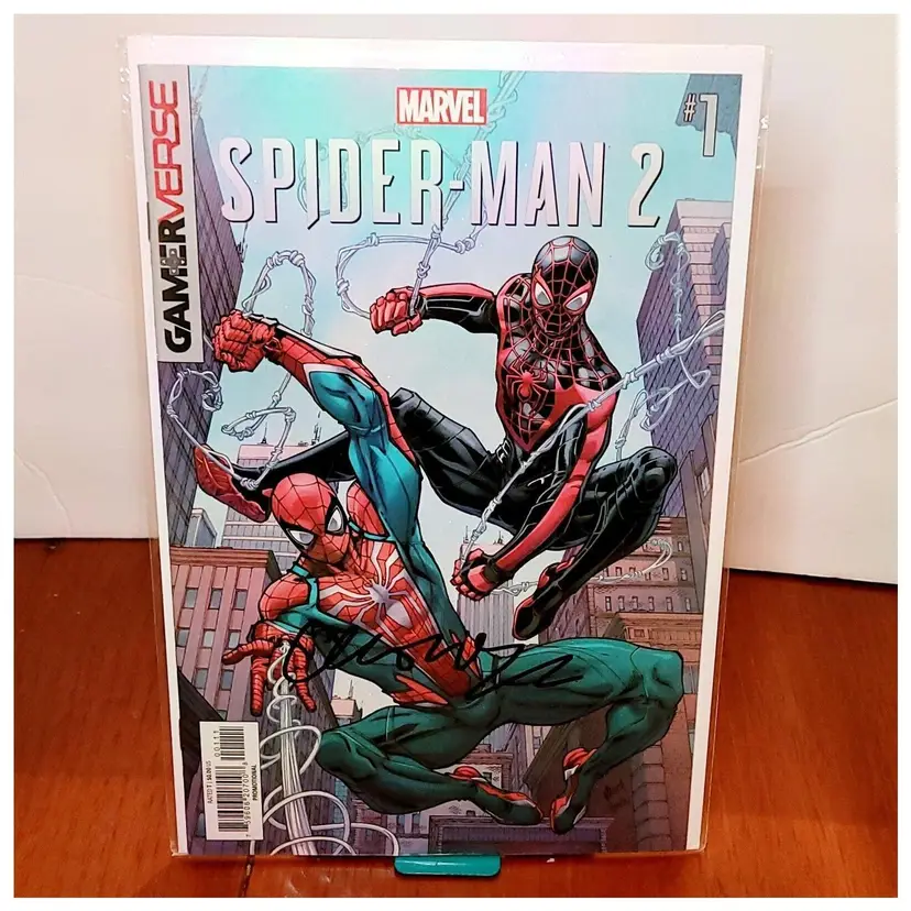 SPIDER-MAN 2 #1 Gamerverse Signed By Cristos Gage w CSA C.O.A. Todd Nauck Cover