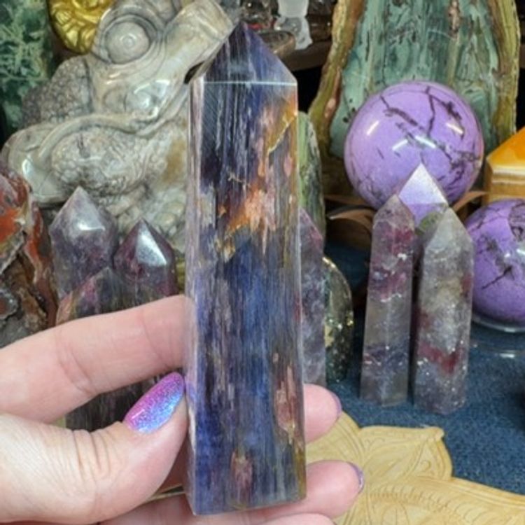Gem Lepidolite W/ Pink Tourmaline 35B