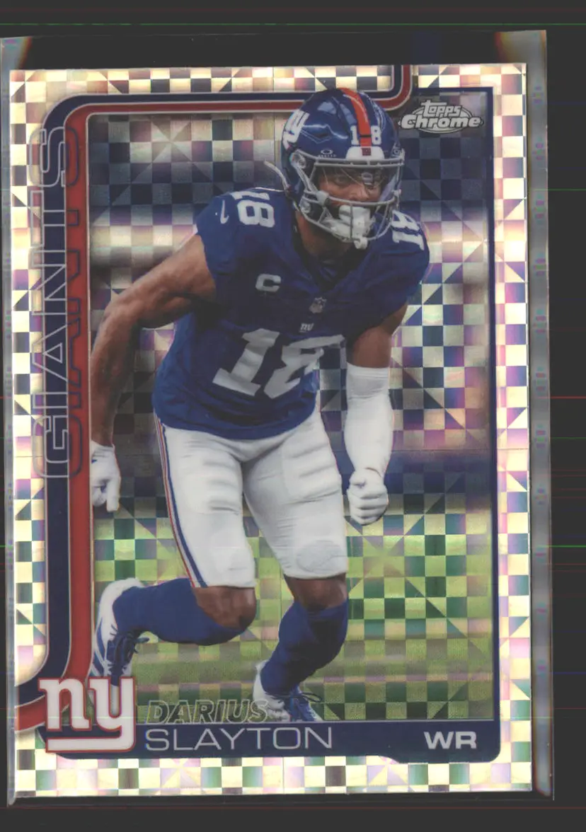 Darius Slayton 2025 Topps Chrome X-Fractor #226 - (142) - New York Giants
