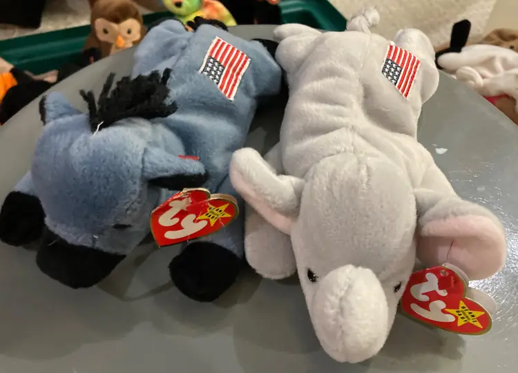 Right & Lefty 1996 Ty Beanie Babies