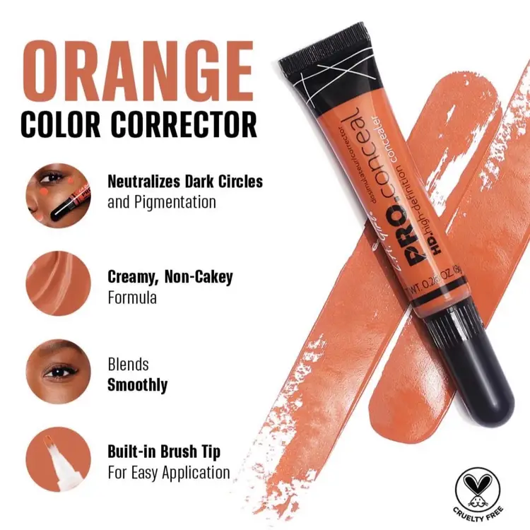 Rude Reflux Waterproof Concealer, Orange