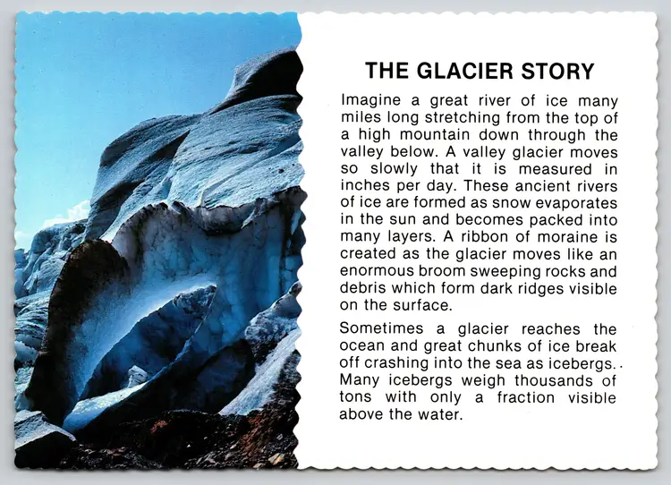 Postcard The Glacier Story Icebergs Geomorphology - 13930