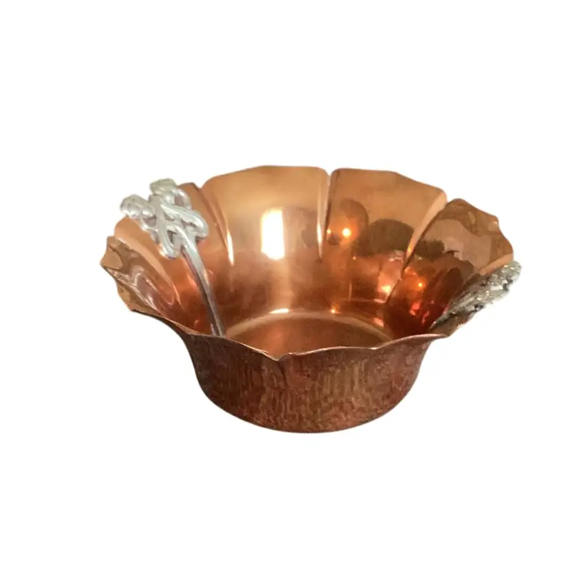 Flemish Copper BP Co 4095 Copper And Pewter Candy Dish