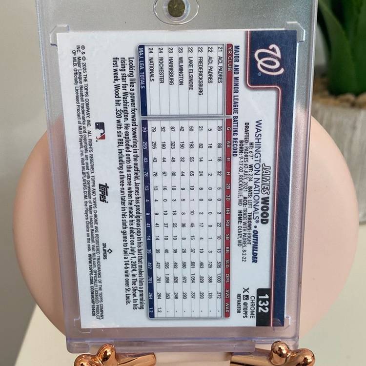 James Wood Topps Chrome Refractor