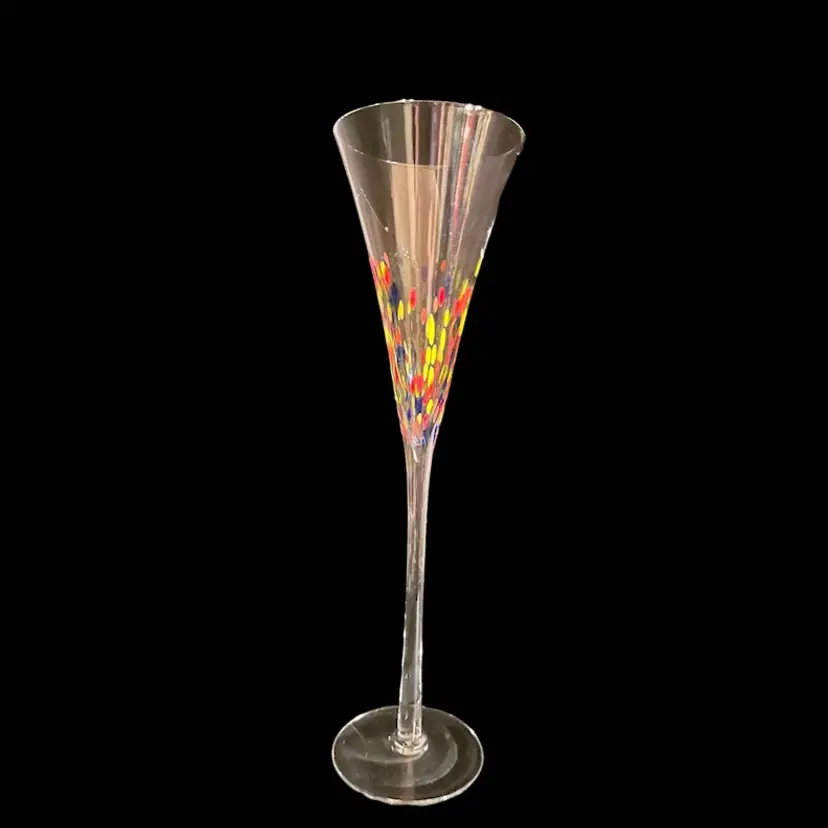 Confetti Champagne Flute Glass