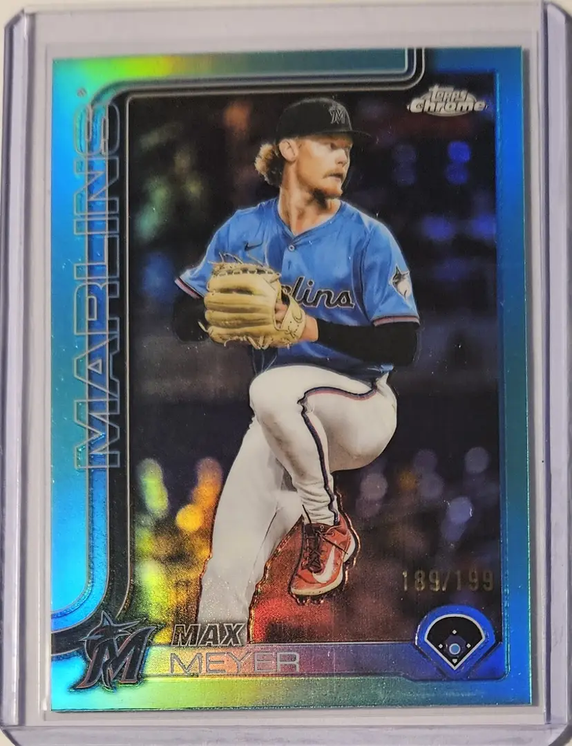 2025 Topps Update Chrome Aqua Max Meyer 189/199